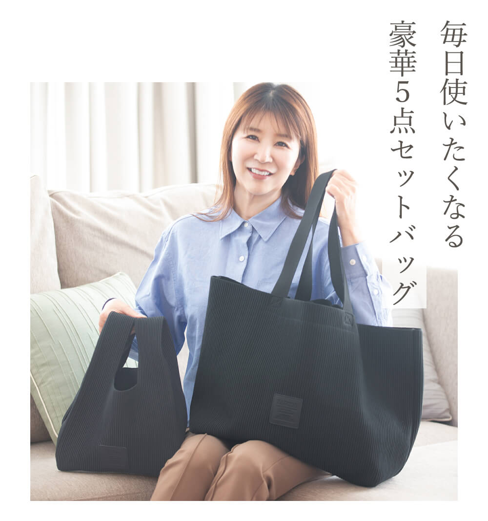 毎日使いたくなる豪華5点セットバッグ